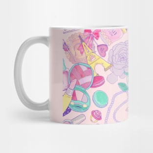 pink paris pattern Mug